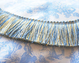 Shimmer Blue Fringe Trim – Accent Trim for Cushions, Pillows & Crafts