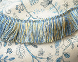 Shimmer Blue Fringe Trim – Accent Trim for Cushions, Pillows & Crafts