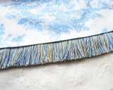 Shimmer Blue Fringe Trim – Accent Trim for Cushions, Pillows & Crafts