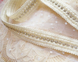 パールとラインストーンの煌めきのエレガンス・ブレード (50cm)