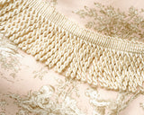 Cream Bullion Fringe | Decorate natural and Nordic-style bags and cushions