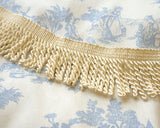 Cream Bullion Fringe | Decorate natural and Nordic-style bags and cushions