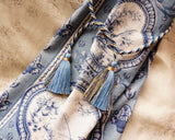 ブルーのインテリアタッセル - チェアタイ・カーテンタッセル - Chair Tie Tassel・装飾コード