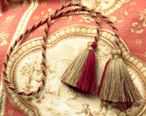 Crimson Interior Tassel  - Chair Tie - Curtain Tieback and and Bag Charm