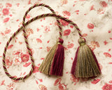 Crimson Interior Tassel  - Chair Tie - Curtain Tieback and and Bag Charm