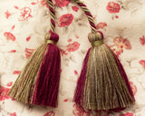 Crimson Interior Tassel  - Chair Tie - Curtain Tieback and and Bag Charm