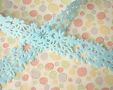 Felt flower ribbon (1yd) 