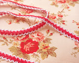 Lame de feuille | Blanc, rose, rouge | Garniture de lame de 1,3 cm de large