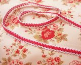 Lame de feuille | Blanc, rose, rouge | Garniture de lame de 1,3 cm de large