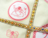 Bordure tressée en strass et perles de céramique | Thermocollante Largeur 1,7 cm 11 couleurs 50 cm par unité