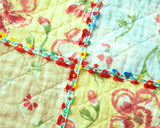 Narrow Jacquard Ribbon with Dancing Flowers | Colorful Embroidered Ribbon 1.1cm Wide