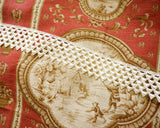Victorian-Style Wide Lace, Cream | 2" wide, for dresses and interior decoration