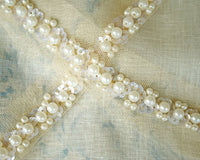 Pearl Sequin Net Trim (12") 