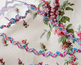 Pink and Blue Floral Rick Rack (1m/2m/3m)