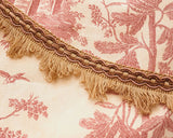 Scallop Fringe Braid Trim | Amber Gold, Coffee Brown, Mauve | Total Length 4.5cm