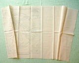 Sashiko Pattern Pre-Printed Embroidery Fabric 12”x12” | Dragonfly and Bamboo - Cotton Linen Blend