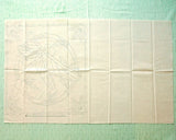 Sashiko Pattern Pre-Printed Embroidery Fabric 12”x12” | Dragonfly and Bamboo - Cotton Linen Blend
