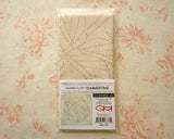 Sashiko Pattern Pre-Printed Embroidery Fabric 12”x12” | Dragonfly and Bamboo - Cotton Linen Blend