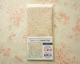 Sashiko Pattern Pre-Printed Embroidery Fabric 12”x12” | Dragonfly and Bamboo - Cotton Linen Blend