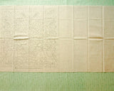 Tissu à broder Sashiko pré-imprimé 30×30cm | Fleurs et petits animaux - Mélange coton et lin