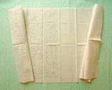 Tissu à broder Sashiko pré-imprimé 30×30cm | Fleurs et petits animaux - Mélange coton et lin