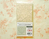 Pre-printed Sashiko Embroidery Fabric 12"x12" | Flowers and Small Animals - Cotton-Linen Blend