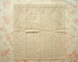 Tissu à broder Sashiko pré-imprimé 30×30 cm | Quatre saisons - Mélange coton/lin