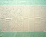 Tissu à broder Sashiko pré-imprimé 30×30 cm | Quatre saisons - Mélange coton/lin