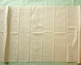 Tissu à broder Sashiko pré-imprimé 30×30 cm | Quatre saisons - Mélange coton/lin
