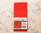 Tissu à broder Sashiko pré-imprimé 30×30cm | Feux d'artifice - Rouge - Coton mélangé lin