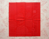 Tissu à broder Sashiko pré-imprimé 30×30cm | Feux d'artifice - Rouge - Coton mélangé lin
