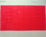 Tissu à broder Sashiko pré-imprimé 30×30cm | Feux d'artifice - Rouge - Coton mélangé lin