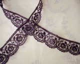 French purple tulle lace (1m)