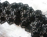 Black chemical lace (1yd)