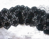 Black chemical lace (1yd)