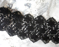 Black chemical lace (1yd)