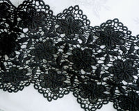 Black chemical lace (1yd)