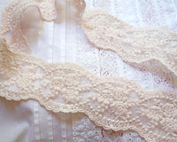Baby pink country style cotton lace (50cm)