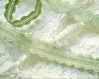 Celadon color ladder style lace (1 yd)
