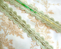 Celadon color ladder style lace (1 yd)