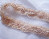 Chiffon and raschel lace rose braid (20")