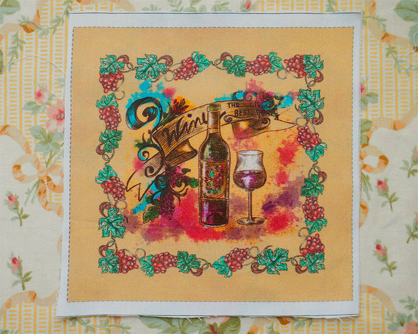 Panel cut cloth for Wine (1 sheet)