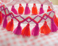 Colorful tassel fringe trim (1yd)