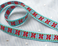 Vintage yarn woven ribbon (1yd)