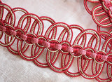 Strawberry red and pink cord braid　(1m)