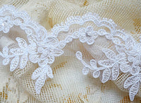 Embroidered tulle lace (50cm) 