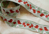 Jacquard ribbon (22"  bird 4 pairs) 