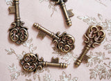 Steampunk Antique Gold Key (1 pack) 