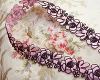 Floral embroidery lace (1 yd)