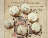 French vintage covered button (1)